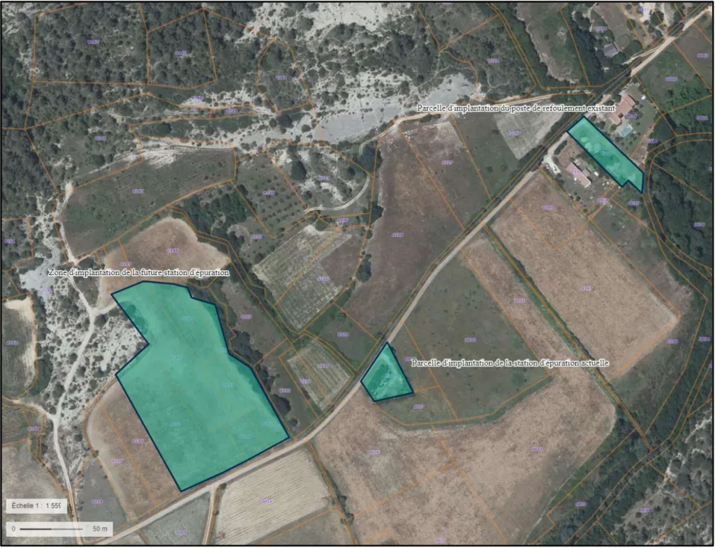 Plan de la station d'épuration